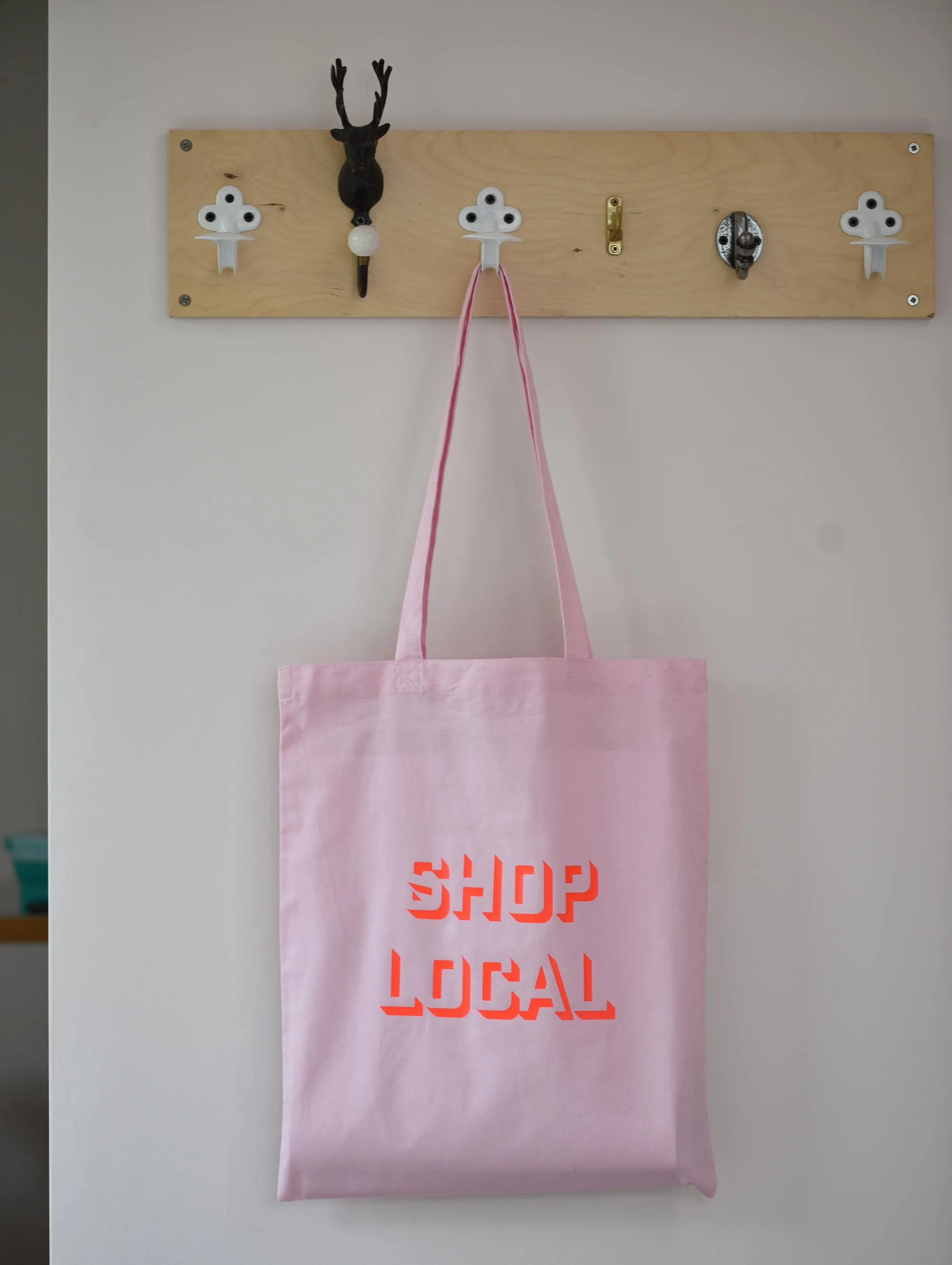 SHOP LOCAL BAG PINK