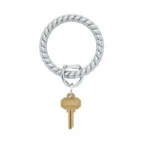 Silicone Big O Braided Key Ring - (four colors)