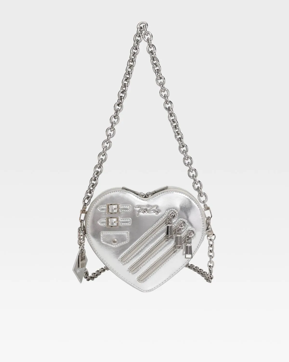 Silver Mini Heart Novelty Bag