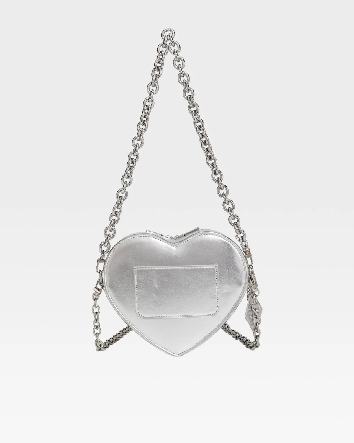 Silver Mini Heart Novelty Bag