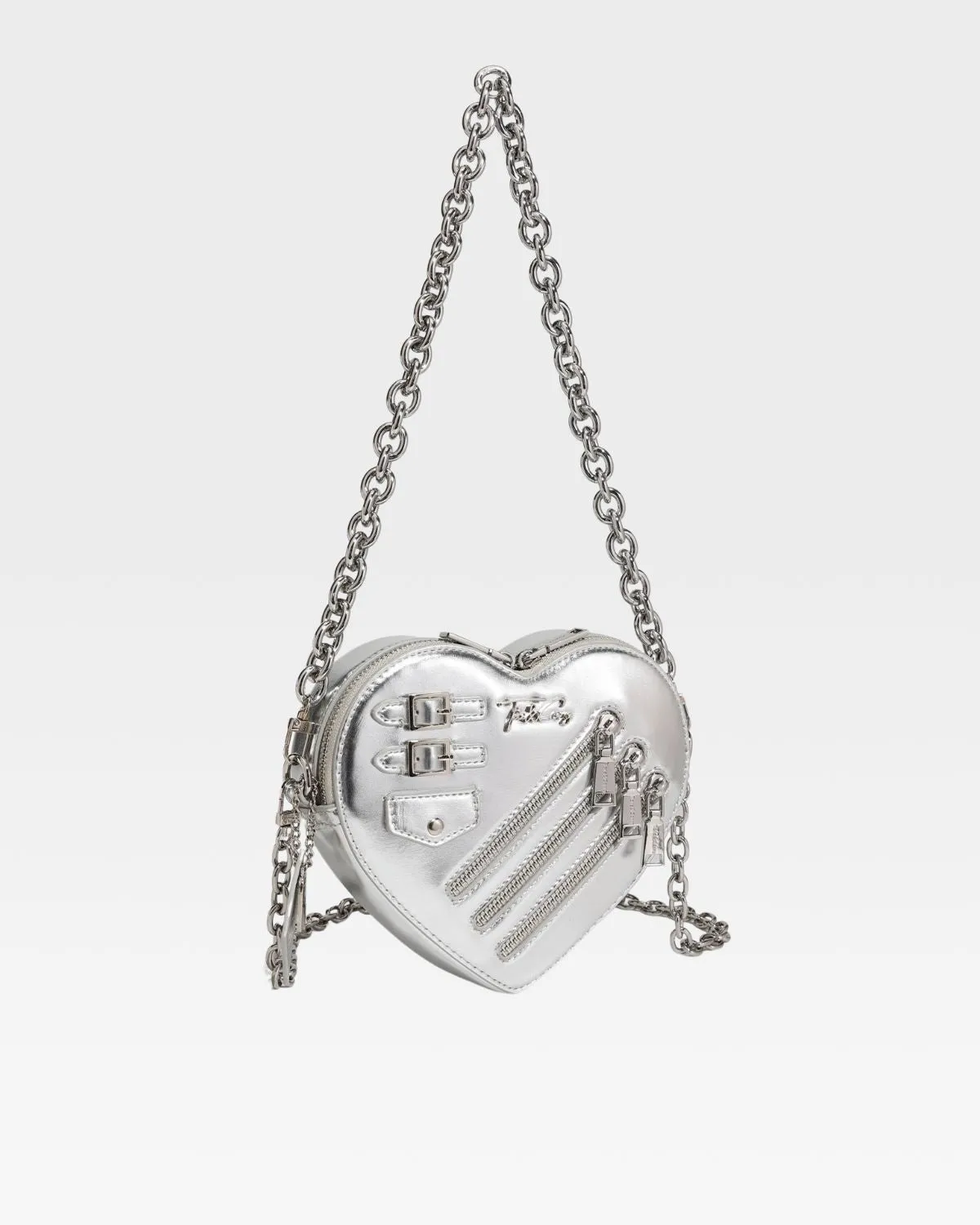 Silver Mini Heart Novelty Bag