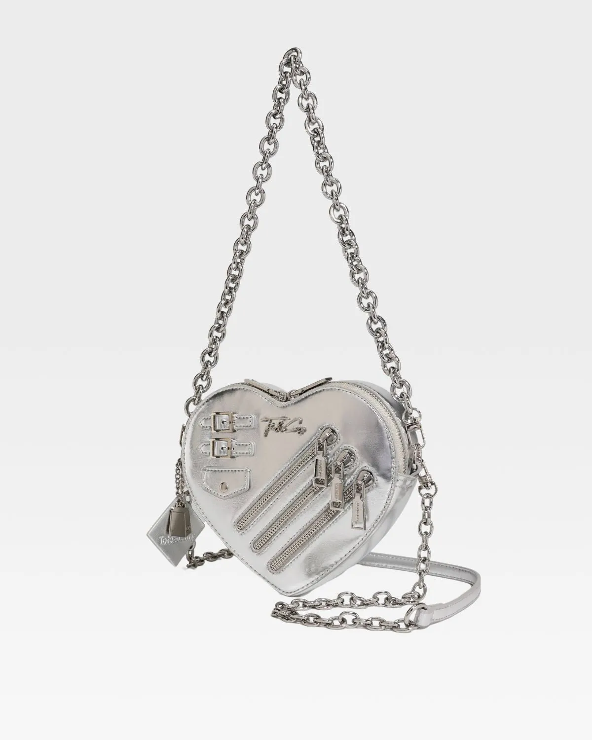 Silver Mini Heart Novelty Bag