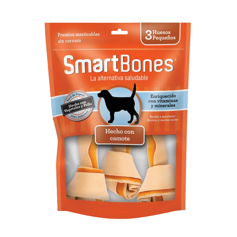 SMARTBONES Huesos Camote CH (3 PZAS) SB0516