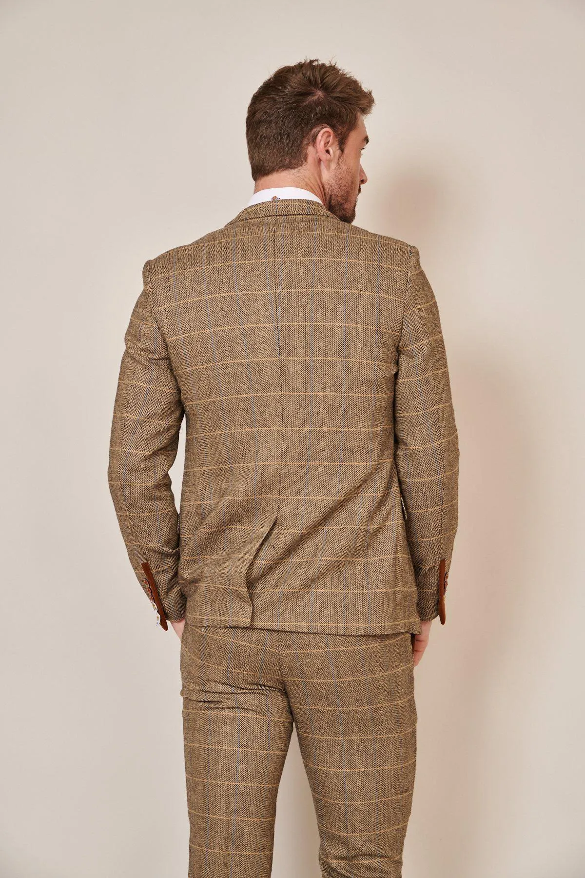 TED - Tweed Suit With MAX Navy Waistcoat