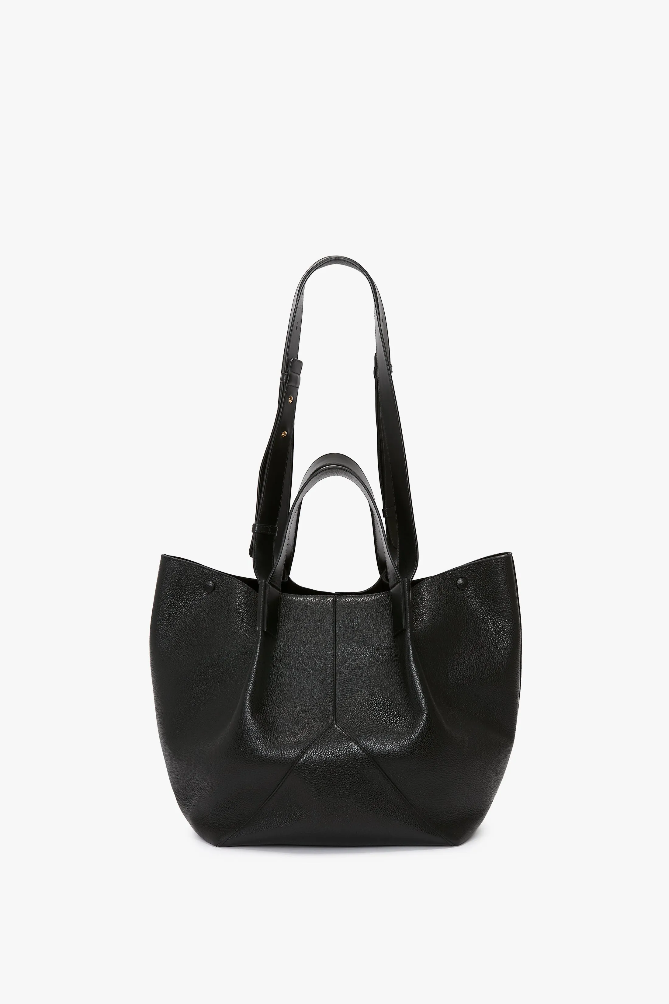 The Medium Tote In Black Leather