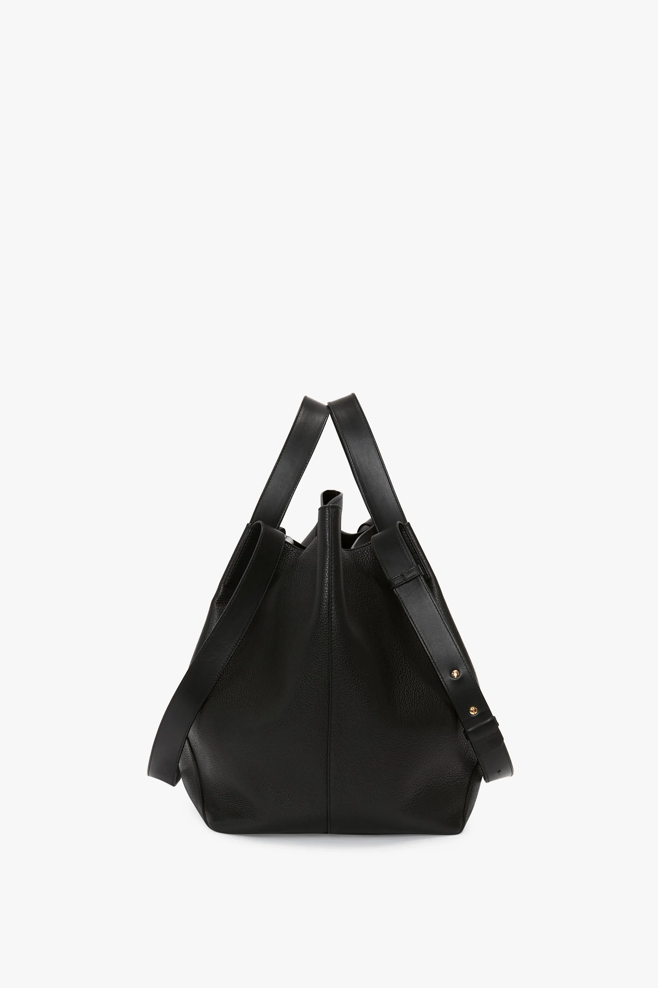 The Medium Tote In Black Leather