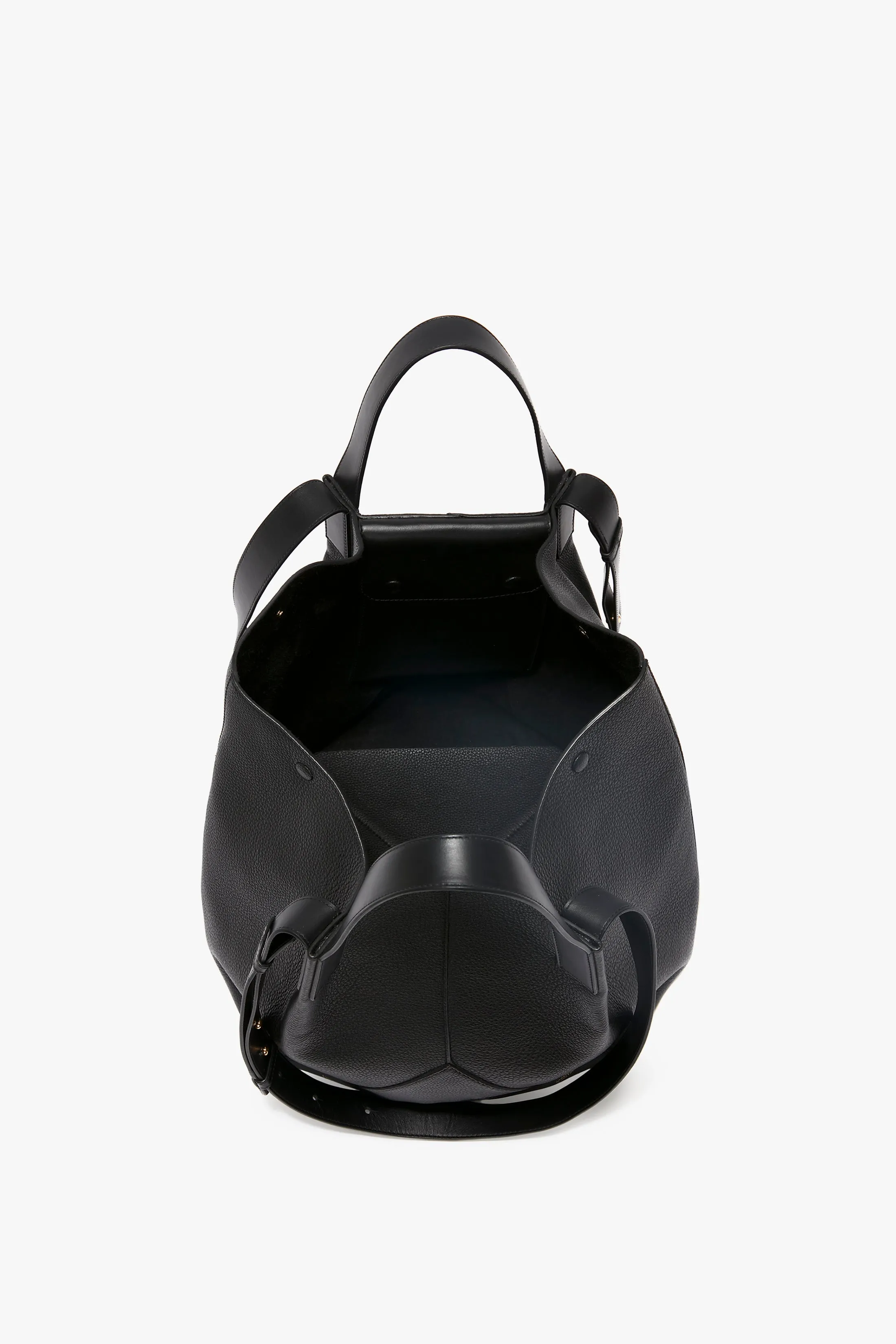 The Medium Tote In Black Leather