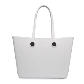 White Carrie Versa Tote w/ Interchangeable Straps