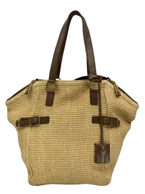 Yves Saint Laurent Raffia Downtown Straw Tote Bag